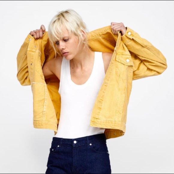 zara mustard jacket